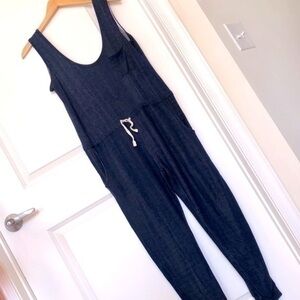 CI SONO | Women’s Ci Sono One-Piece Navy Long Pant Drawstring Jumper, Size Small